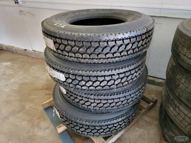 (4) 295/75R22.5 drive tires